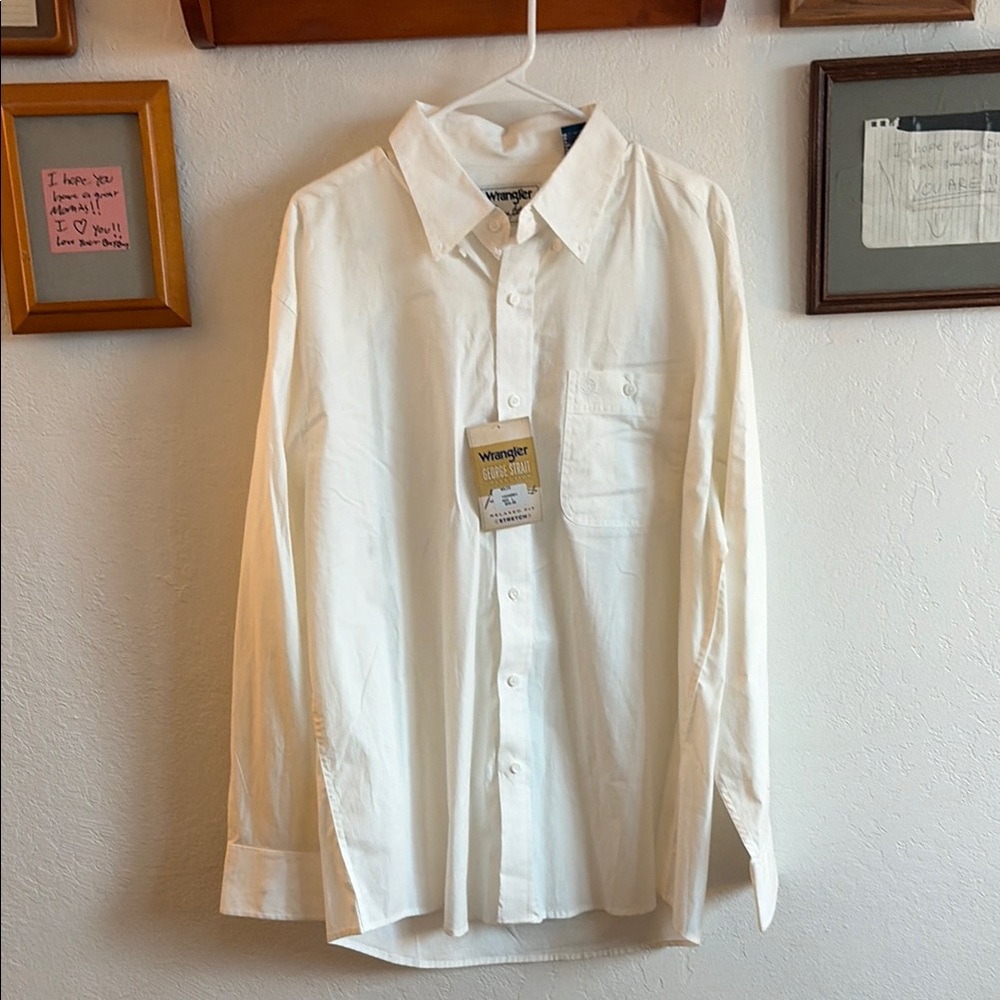 Wrangler Men's George Strait White Shirt